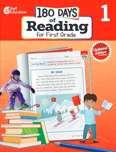180 Days of Reading for First Grade, 2nd Edition - Daily Reading Workbook for Classroom and Home, Reading Comprehension and Phonics Practice, School ... Challenging Concepts (180 Days of Practice)