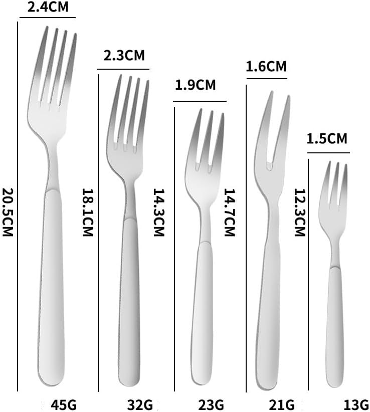GOODJAYVEN 5 Piece Set of 316 Stainless Steel Forks