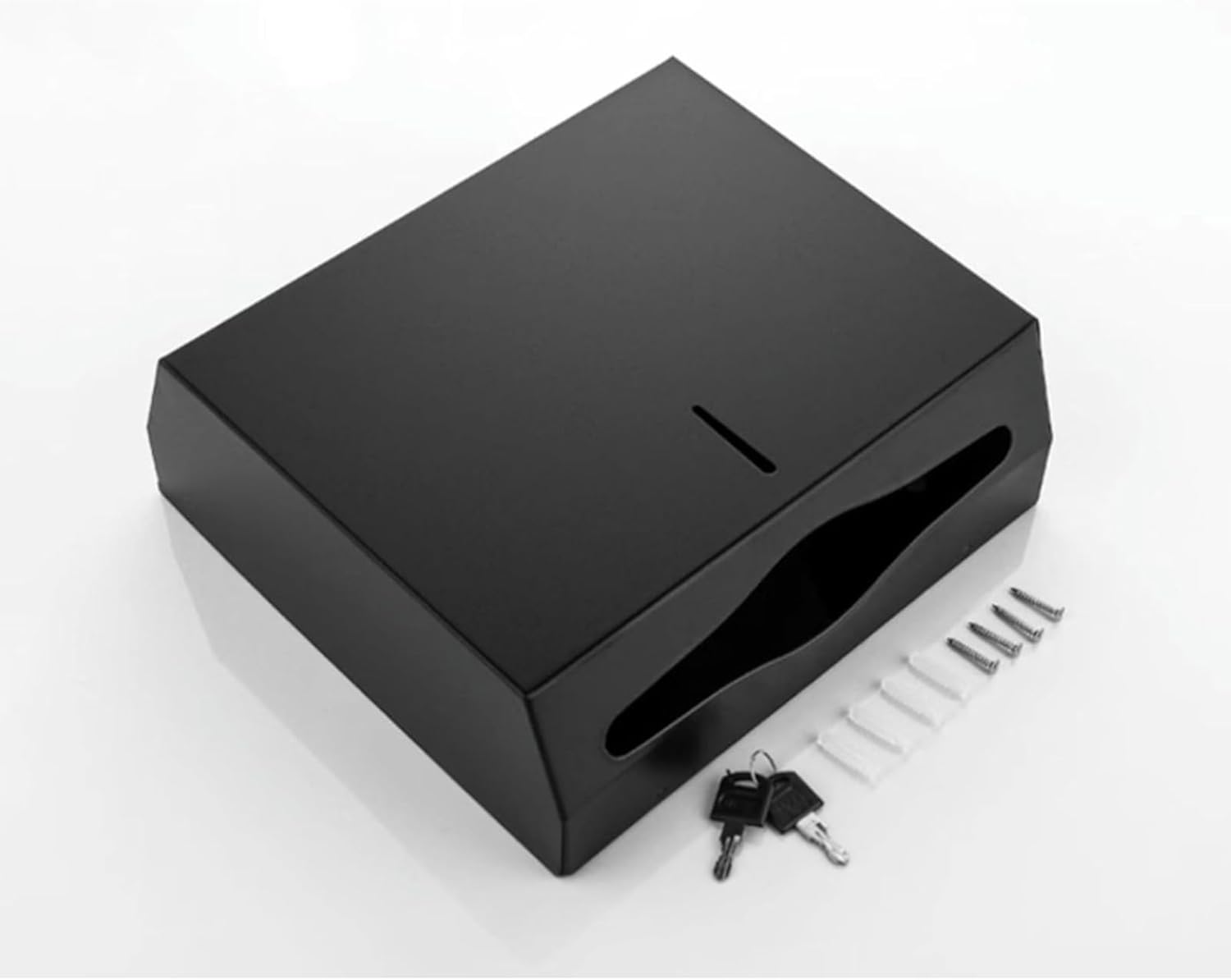 Wall-Mounted Stainless Steel Towel Dispenser with Lock