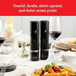 Zwilling enfinigy electric saltpepper mill black  urban country home decor