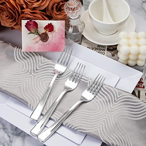 Premium Heavy-Duty Plastic Forks for Parties Events