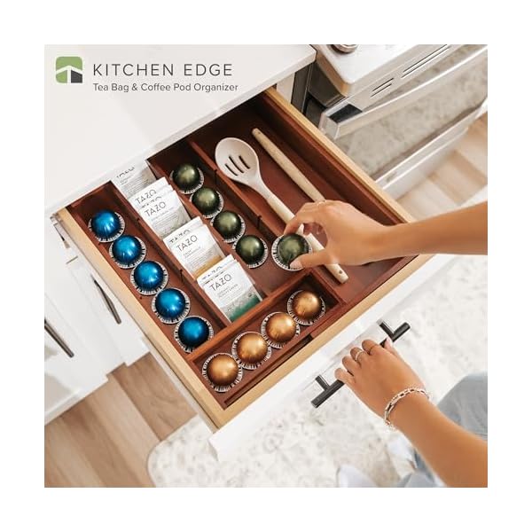  Acacia-Tea-Bag-and-Coffee-Pod-Kitchen-Drawer-Organizer-Expandable-97-to-17-Inches-10-Storage-Compartments-Adjustable-Wall-Inserts-Non-Slip-Feet-Food-Safe-Finish