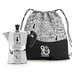   BIALETTI--Moka-Express-90th-Birthday-Silver