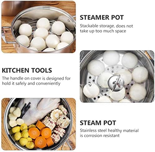Cabilock 1 Pc Stainless Steel Steamer Pot