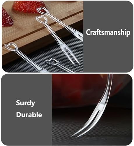1000PCS Multi-Colored Plastic Dessert Forks