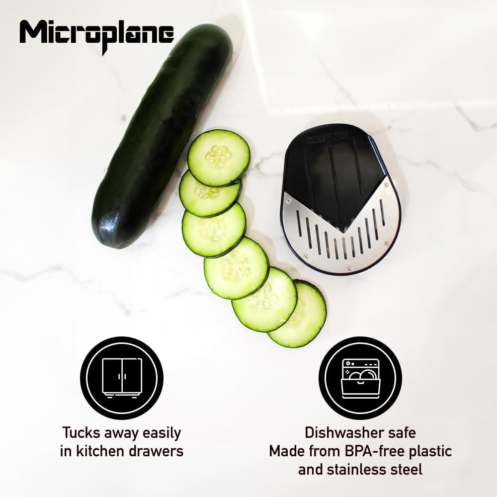 Microplane Jar Top Vegetable Slicer - Achieve Perfect Slices Every Time