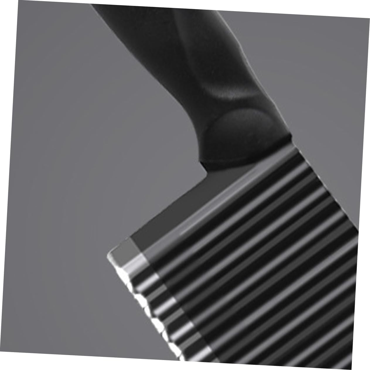 Zerodeko Stainless Steel Wave Slicer Comfortable Grip Black