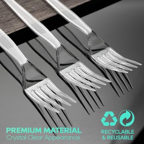 Securely Perfectly 360 Count Plastic Forks