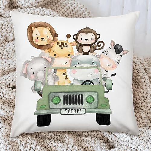 HawSkgFub Safari Animal Plush Pillowcase Throw