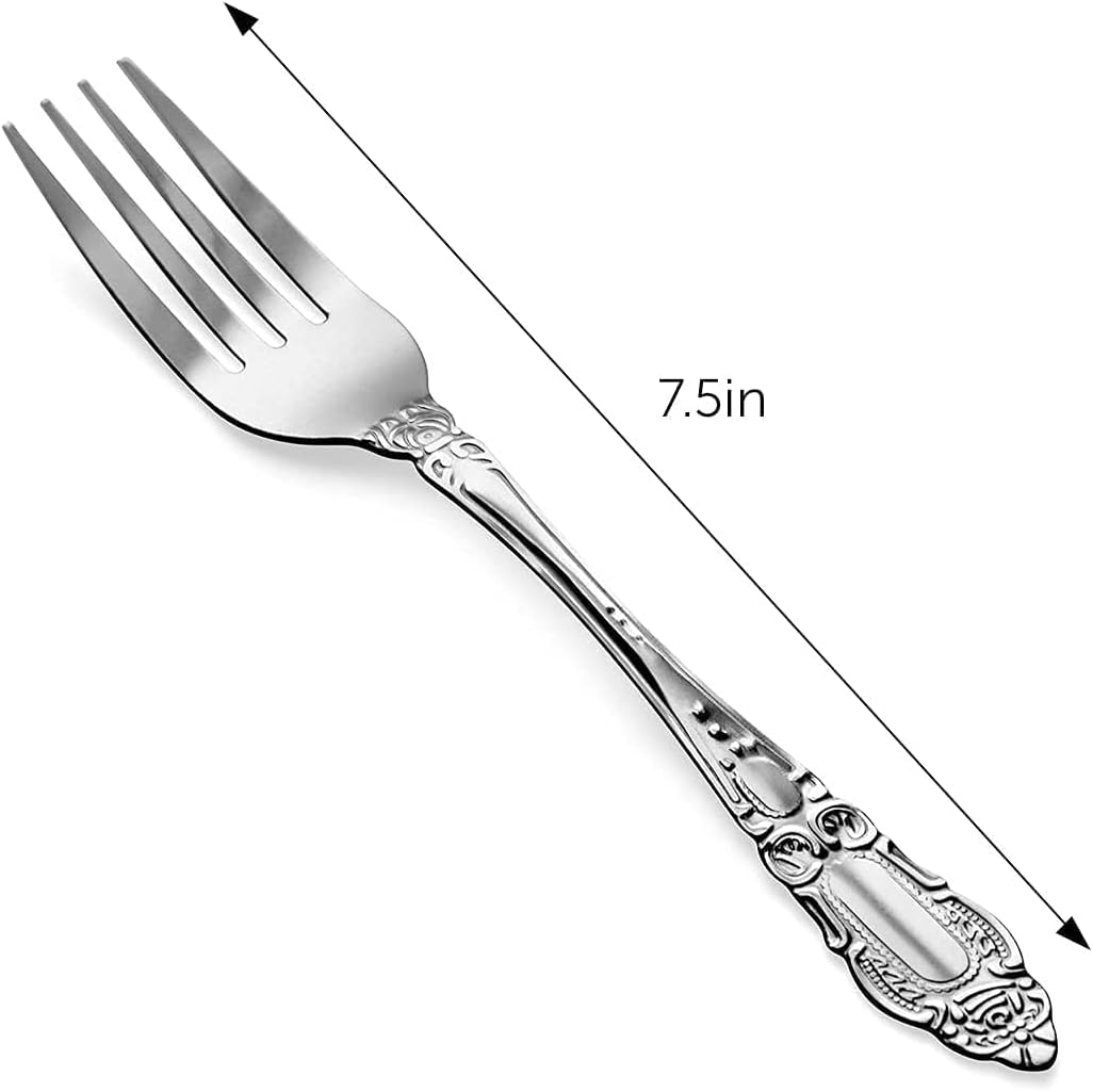 DecorRack 36 Piece Stainless Steel Dinner Fork Set