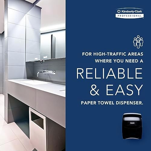 Sanitouch Manual Hard Roll Towel Dispenser Black 1263x1613x102