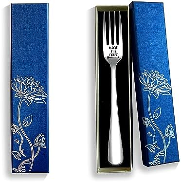 Funny Engraved Stainless Steel Dinner Fork with Gift Box 1
