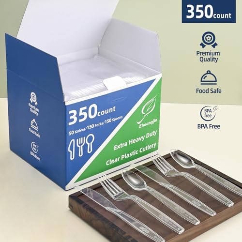 350 Count Clear Plastic Forks