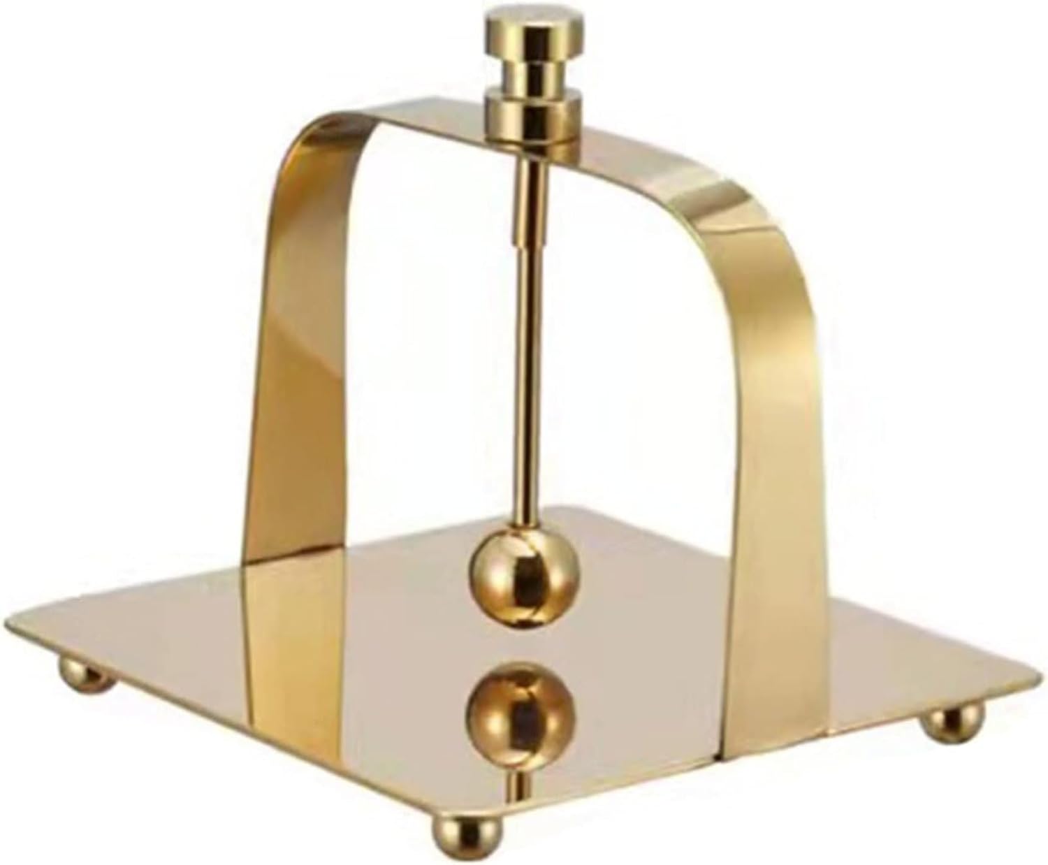 Gold Napkin Holder Freestanding Steel Tissue Dispenser
