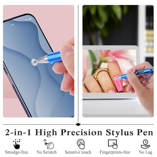 Mabor 5 Stück Eingabestifte für Tablets Mini Touchscreen Stylus Pen Universal Stylus Stift Touch Pen Eingabestift Touchstift für Alle Smartphone Handy Tablet mit Schlüsselanhänger – Bild 6