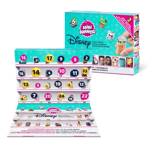 Calendrier de l'Avent Disney Store Mini Brands Series 2 en édition limitée par ZURU - Calendrier de l'Avent 24 jours