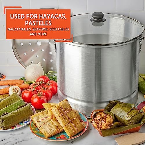 IMUSA Aluminum 24-Quart Steamer