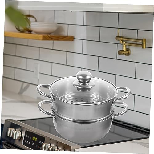 Stainless Steel Steam Pot Perfect for Cooking Serving