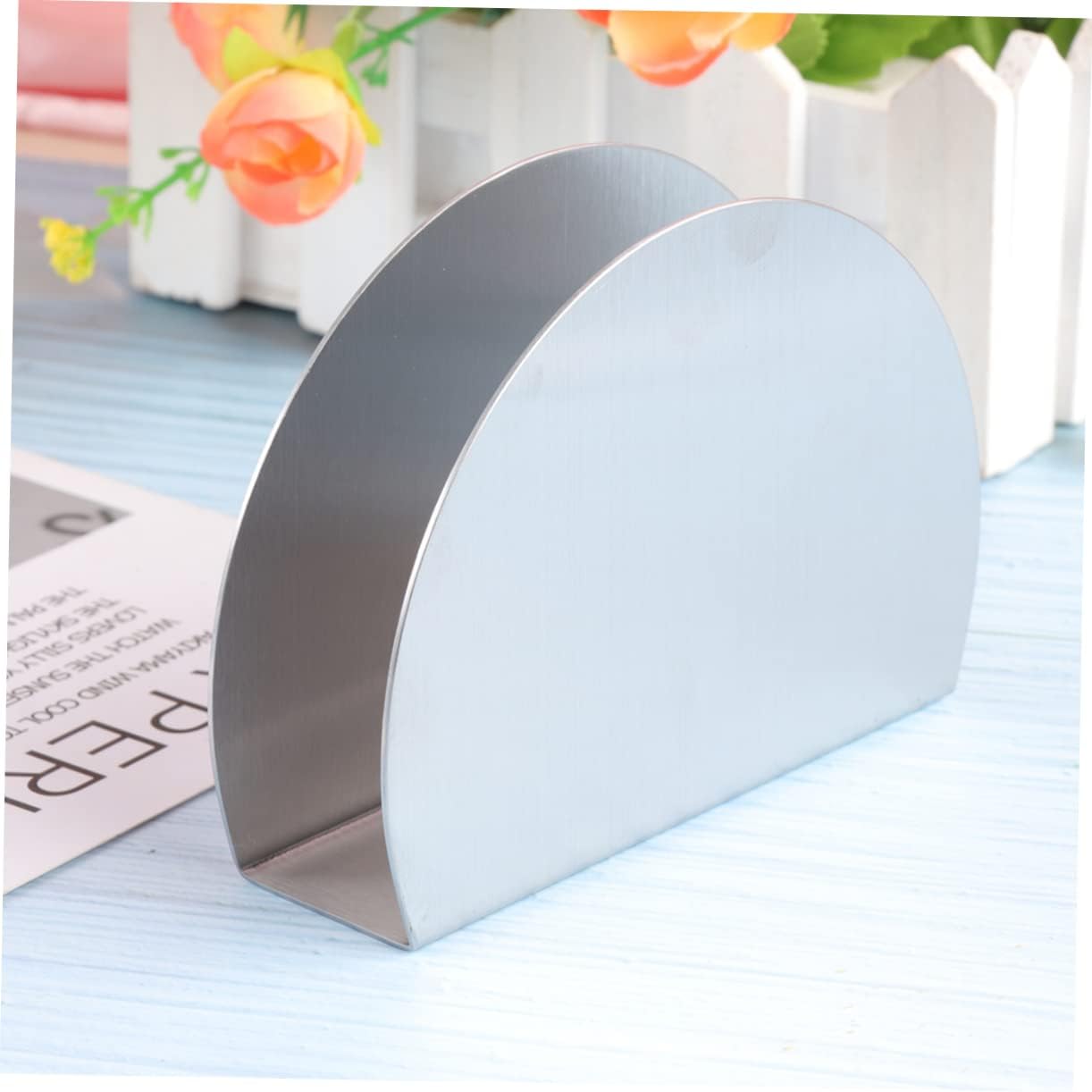 DECHOUS Vertical Semicircle Stainless Steel Napkin Holder