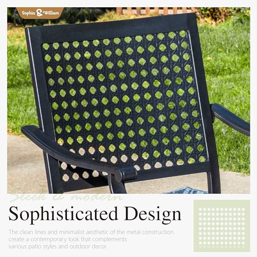 Sophiawilliampatiotableandchairssetoutdoordiningsetfor45piecemetalpatiofurniture37blacksquaretablebeehive Urban Country Home Decor Sophia william patio table and chairs set outdoor dining set for 4 5 piece metal patio furniture 37 black square tablebeehive urban country home decor