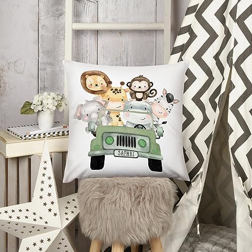 HawSkgFub Safari Animal Plush Pillowcase Throw