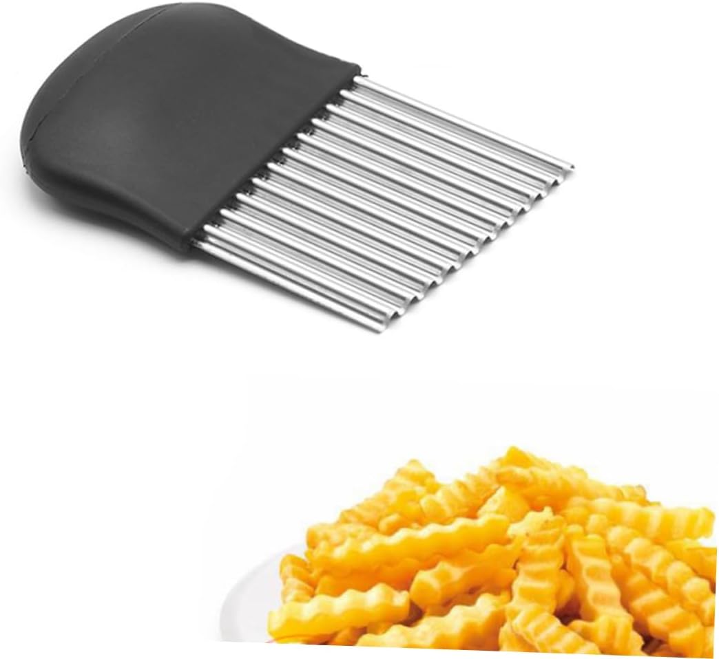 Quick Fun Slicer - Double Blade Crinkle Slicer for Onions Potatoes