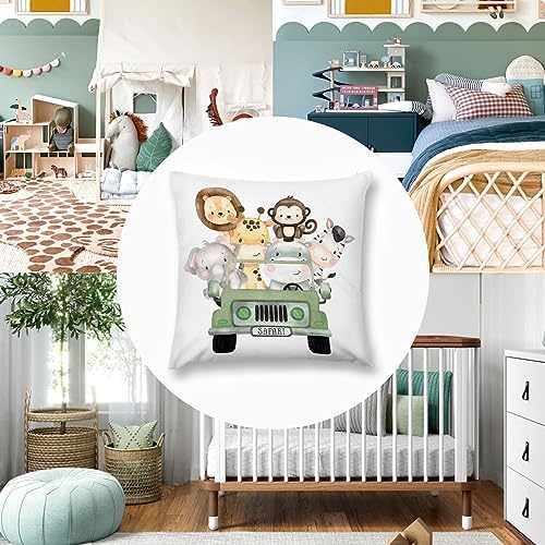 HawSkgFub Safari Animal Plush Pillowcase Throw
