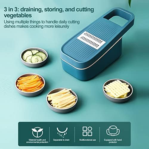 Professional Mandoline Slicer Multifunctional Vegetable Shredder with Hand Guard for Easy Cooking