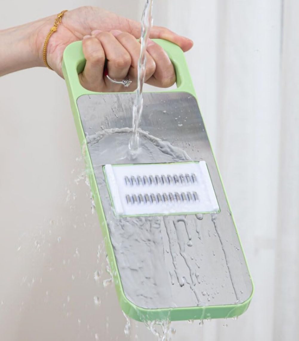 Multi-Function Mandoline Slicer with Protective Hand Guard
