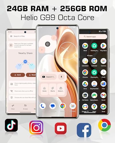 Ulefone Note 17 Pro Smartphone Ohne Vertrag, 24GB RAM + 256GB ROM Handy, 108MP + 32MP Kamera mit 6.78 Zoll Bildschirm, 5050mAh Akku, Android 13 Smartphone, Dual-SIM 4G/OTG/Face ID/GPS-Weiß – Bild 3
