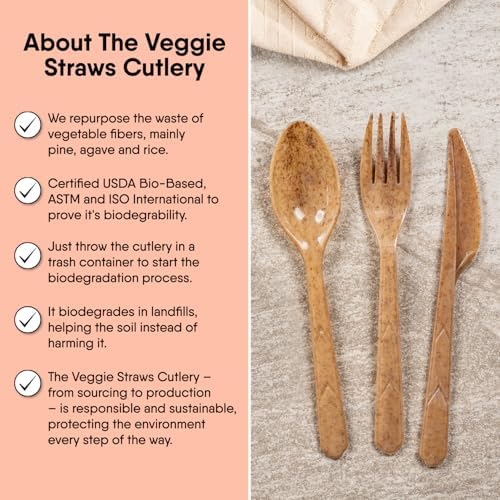 Eco-Friendly Veggie Straws Forks