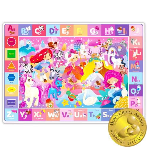QUOKKA Large Plush ABC Baby Mat for Toddlers