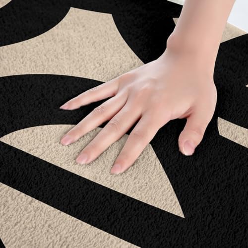 jejeloiu Modern Geometry Bathroom Rugs 20x32