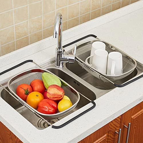 FLAVAS Oval Strainer with Rubber Handle
