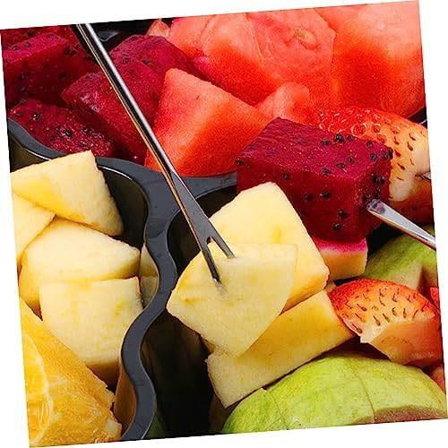 Stainless Steel Cheese Fondue Forks 8pcs - Perfect for Picnics Camping