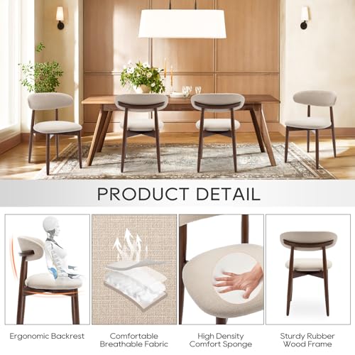 COLAMY-Wooden-Dining-Chairs-Set-of-4-Modern-Fabric-Upholstered-Kitchen-Side-Chairs-Farmhouse-Dining-Room-Chair-with-Foot-Pegs-Beige COLAMY Wooden Dining Chairs Set of 4 Modern Fabric Upholstered Kitchen Side Chairs Farmhouse Dining Room Chair with Foot Pegs Beige