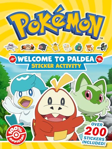 Pokémon Welcome to Paldea Epic Sticker: Explore Paldea in this 100% Official Sticker Activity Book. Brand New for 2024 and Perfect for Pokémon Fans!