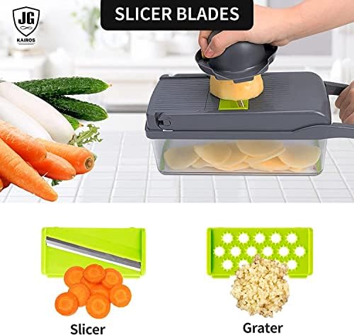 Premium Multi-functional Vegetable Chopper with 8 Blades