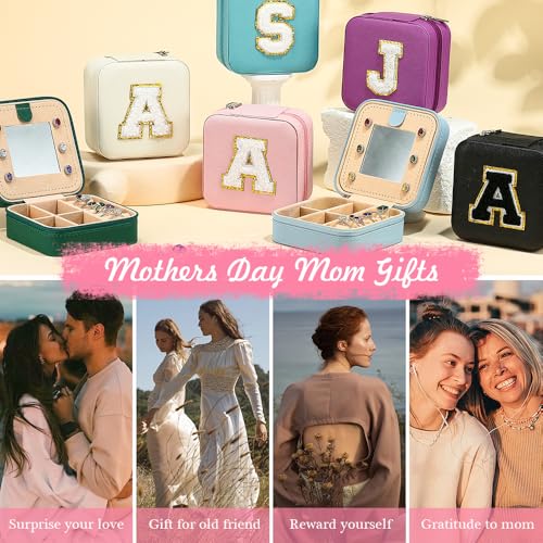 Parima Gifts for Women - Personalized Gift for Women, Birthday Gift for Woman, Travel Gifts, Small Gifts, Cute Travel Jewelry Cases Small Jewelry Box | Letter K, Pink - Image 4