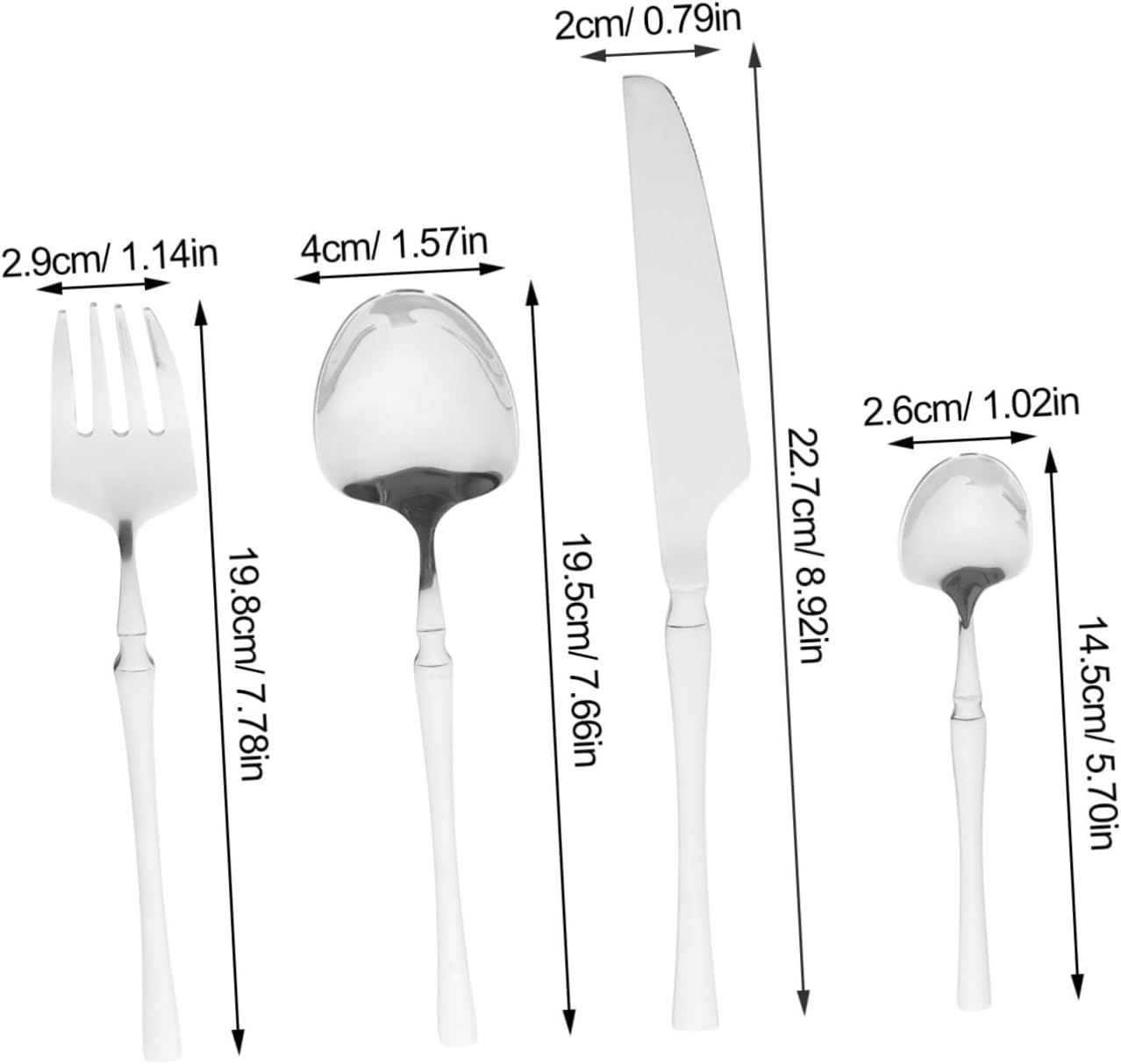Elegant Stainless Steel Cutlery Set for Parties