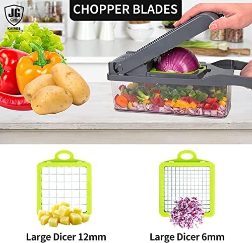 Premium Multi-functional Vegetable Chopper with 8 Blades