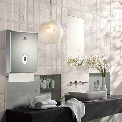 Decdeal Bath Tissue Holder Box Cover Multi-Fold Towel Holder Home Office Use