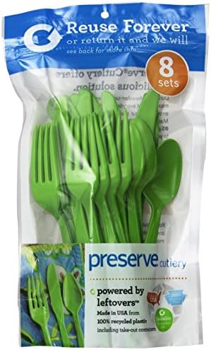 Preserve 24-Piece Cutlery Set Apple Green