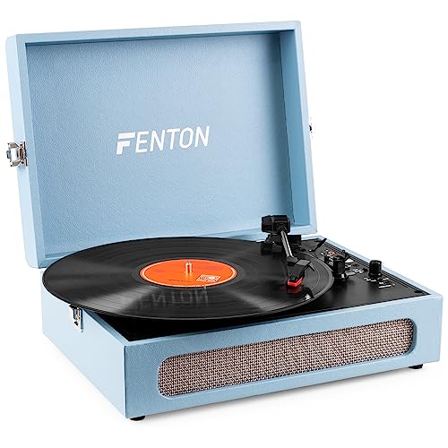 Fenton RP118E Record Player Briefcase with BT in/Out - Les Beatles, Paul McCartney, John Lennon, RIngo Starr, George Harrison Fenton RP118E Record Player Briefcase with BT in/Out