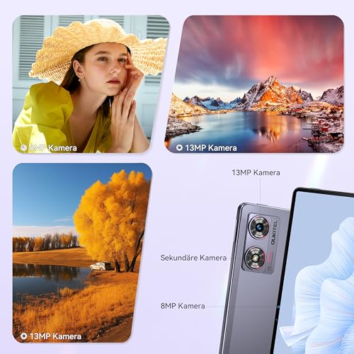OUKITEL OT8 Tablet 11 Zoll, 30GB RAM 256GB ROM Android 13 Gaming Tablet mit Stift, 8800mAh Tab Octa-Core, 13MP+8MP Kamera, Sprecher*4 | TÜV | Google GMS | 1TB TF | 2K Bildschirm, Grün – Bild 6