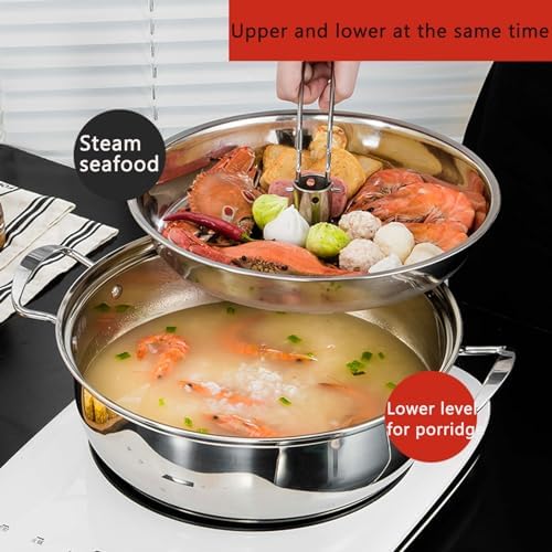 Stainless Steel STEamer Pot for Cooking Soups Stews Seafood