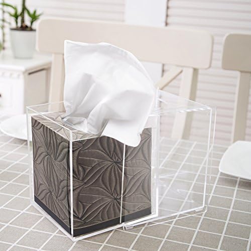 MyGift facial tissue dispenser box clear acrylic