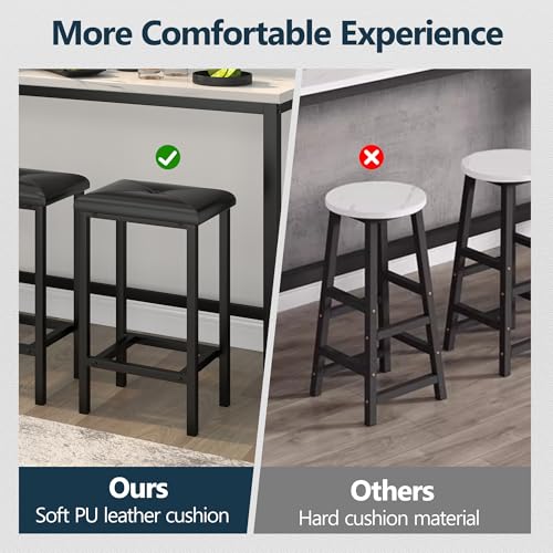 4-Piece-Counter-Height-Dining-Table-Set-with-602-Inch-Faux-Marble-Table-Top-Modern-Extra-Long-Bar-Table-and-Chairs-Set-as-Bar-Table-Breakfast-Table-and-Study-Desk-Black 4 Piece Counter Height Dining Table Set with 602 Inch Faux Marble Table Top Modern Extra Long Bar Table and Chairs Set as Bar Table Breakfast Table and Study Desk Black