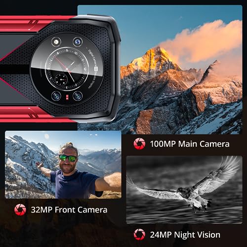 CUBOT Kingkong Star(2023) 5G Outdoor Smartphone Android 13, 24GB+256GB/1TB, 10600mAh(33W), 6.78" FHD+1.09" Zurück Dsiplay Handy Ohne Vertrag, 100MP+24MP Nachtsicht, IP68/NFC/3 Slots, Schwarz – Bild 7