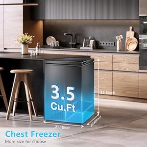   RWFLAME-Chest-Freezer-35-Cubic-Feet-with-2-Removable-Baskets-and-Defrost-Water-Drain-Deep-Freezer-Adjustable-Temperature-Energy-Saving-Top-Open-Door-Compact-Freezer-35-Cubic-Feet-Black